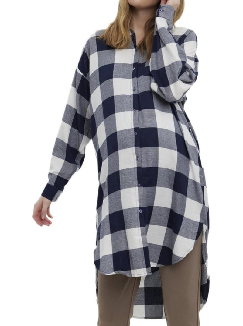 Vero Moda Zwangerschapsjurk Kelly Marineblauw/Wit Marineblauw - Kiabi