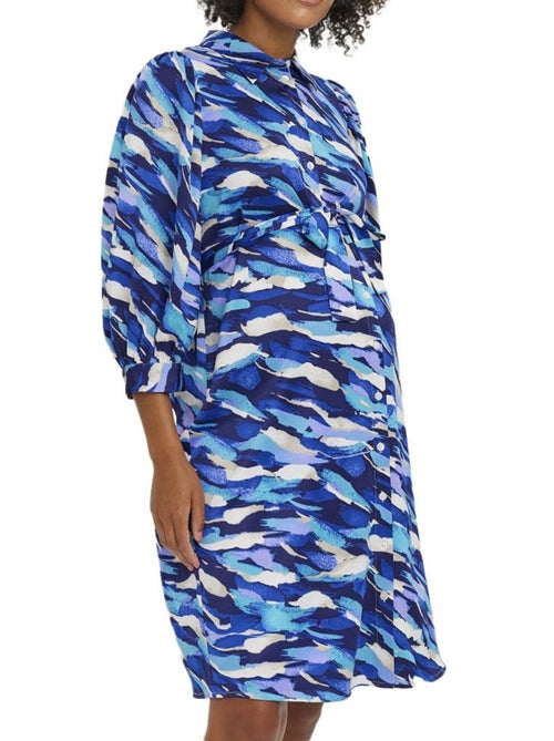 Vero Moda Zwangerschapsjurk Kleo Blauw voor Dames - Kiabi Vero Moda Zwangerschapsjurk Kleo Blauw voor Dames - Kiabi