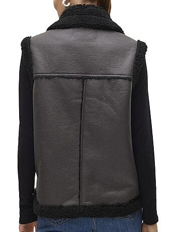 Vero moda dames gilet camel/ecru