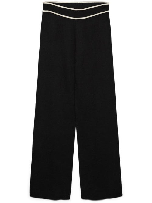 Vero Moda Zwarte Soepele Damespantalon Contrast - Kiabi Vero Moda Zwarte Soepele Damespantalon Contrast - Kiabi