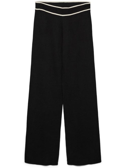 Vero Moda Zwarte Soepele Damespantalon Contrast - Kiabi Vero Moda Zwarte Soepele Damespantalon Contrast - Kiabi