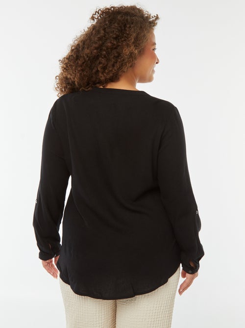 Veromoda | Blouse van gemengd linnen - Kiabi