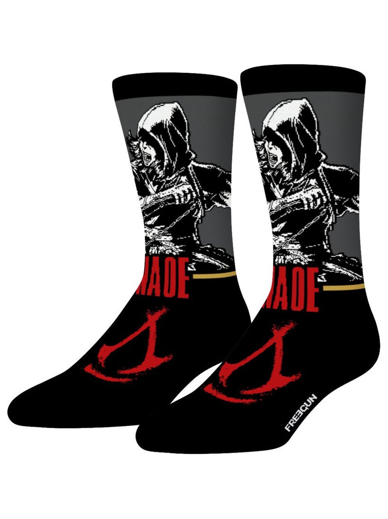 Verpakking met 4 paar assassin's creed herensokken Rood - Kiabi