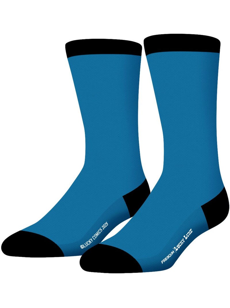 Verpakking met 4 paar lucky luke sokken Blauw - Kiabi