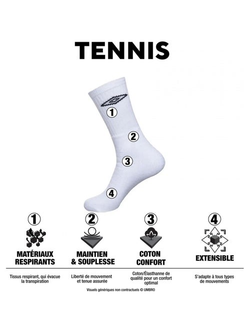 Verpakking met 6 paar herentennissokken - Kiabi Verpakking met 6 paar herentennissokken - Kiabi