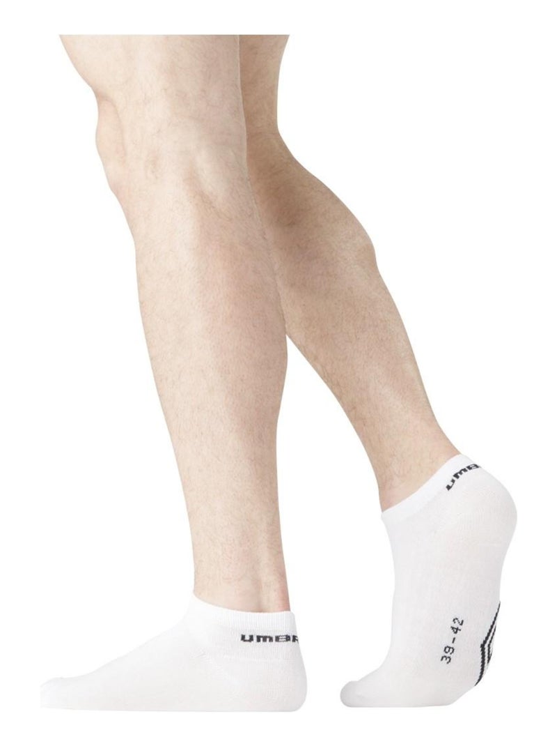 Verpakking met 9 paar witte enkelsokken van umbro Wit - Kiabi