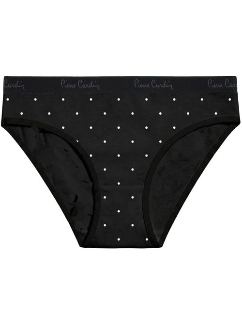 Verpakking van 3 damesonderbroeken van effen en bedrukt katoen met een dunne tailleband van 2 cm - Kiabi Verpakking van 3 damesonderbroeken van effen en bedrukt katoen met een dunne tailleband van 2 cm - Kiabi