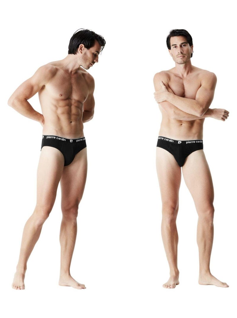 Verpakking van 8 katoenen herenonderbroeken Zwart - Kiabi