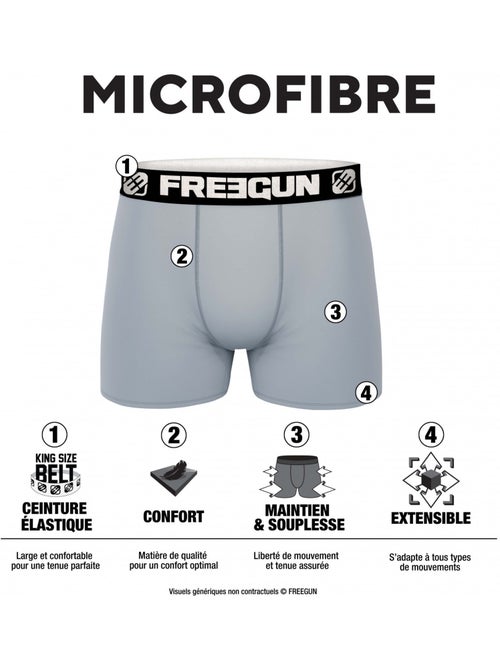 Verrassingspakket met 12 microvezel boxershorts voor kinderen - Kiabi