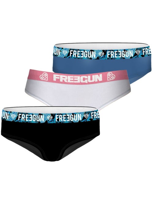 Verrassingspakket met 3 katoenen boxershorts voor meisjes - Kiabi