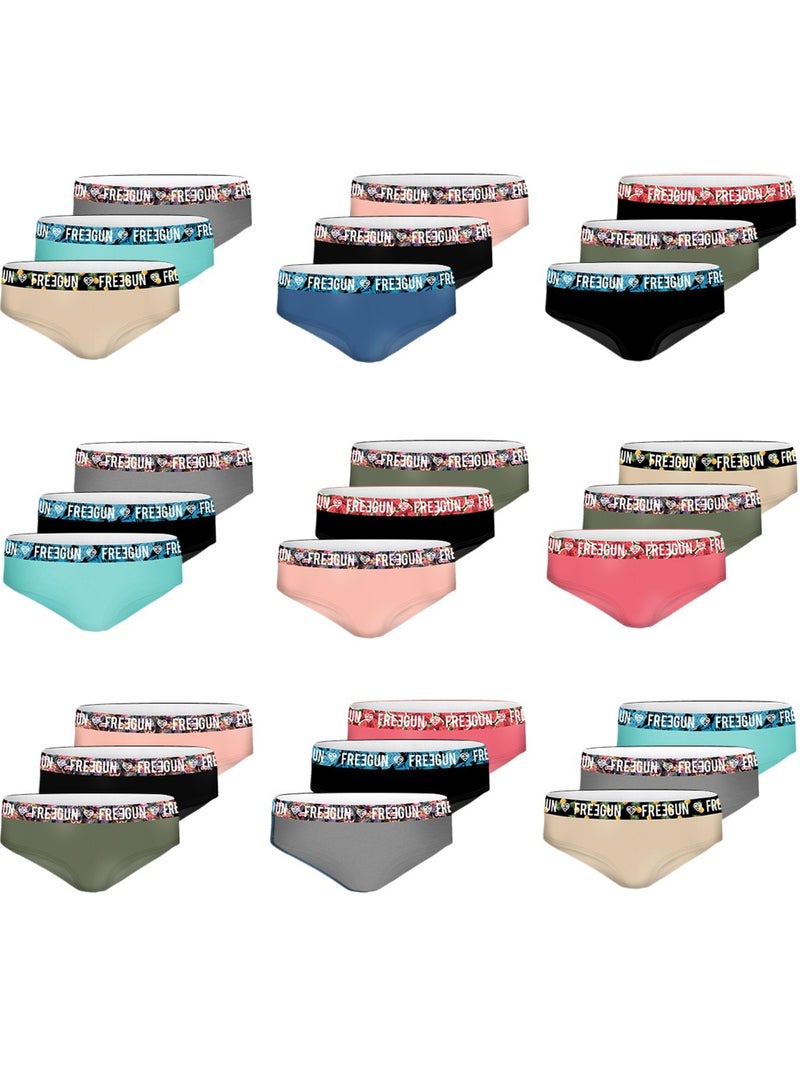 Verrassingspakket met 3 katoenen boxershorts voor meisjes Zwart - Kiabi