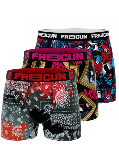 Verrassingspakket met 3 microfiber boxershorts voor jongens - Kiabi Verrassingspakket met 3 microfiber boxershorts voor jongens - Kiabi