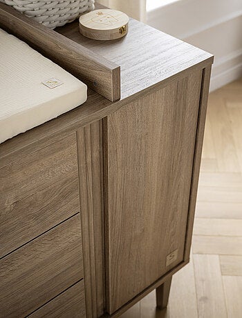 Verschoonblad voor commode met 3 lades