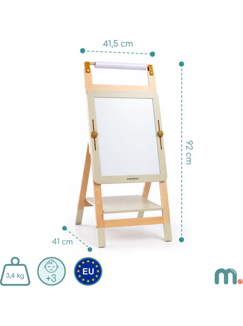 Verstelbaar 3-in-1 houten educatief ezelbord - Kiabi Verstelbaar 3-in-1 houten educatief ezelbord - Kiabi