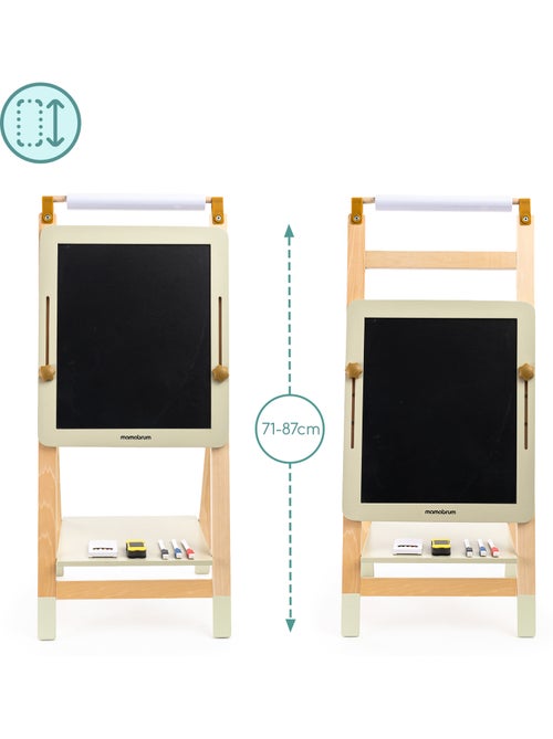 Verstelbaar 3-in-1 houten educatief ezelbord - Kiabi Verstelbaar 3-in-1 houten educatief ezelbord - Kiabi