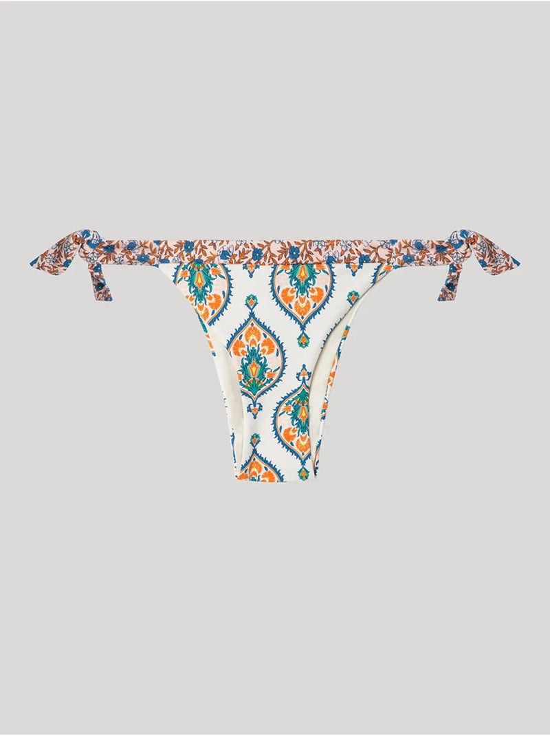 Verstelbaar bikinibroekje in bedrukte stof Multicolor - Kiabi