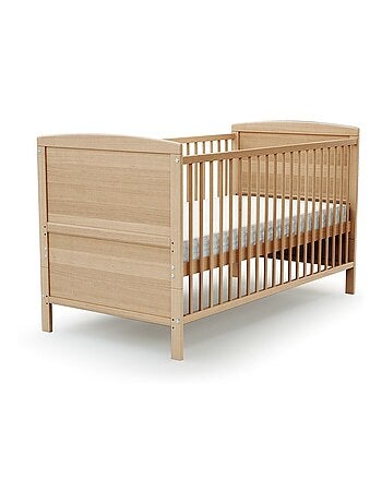 Verstelbaar houten babybedje met houten matras luna