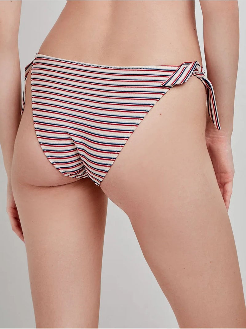 Verstelbare bikini slip gestreept patroon Multicolor - Kiabi