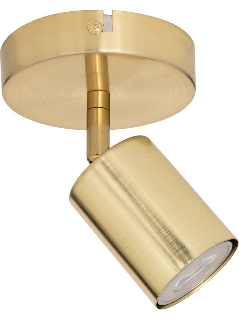Verstelbare wandspot compatibel met plafond Goudkleurig - Kiabi