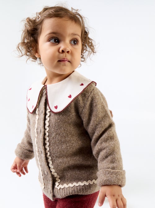 Vest met contrasterende bies - Kiabi