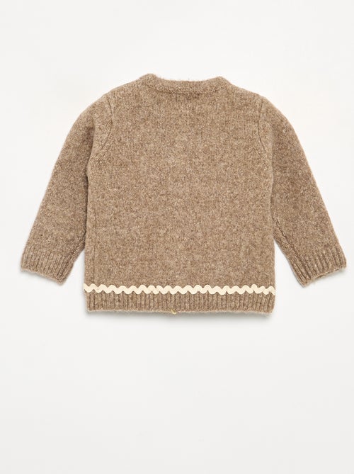 Vest met contrasterende bies - Kiabi