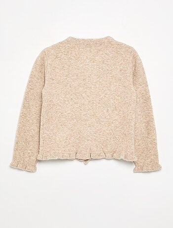 Vest met gerimpelde afwerkingen