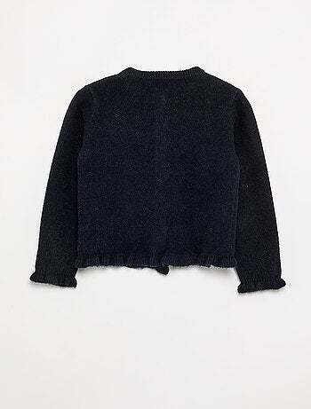 Vest met gerimpelde afwerkingen