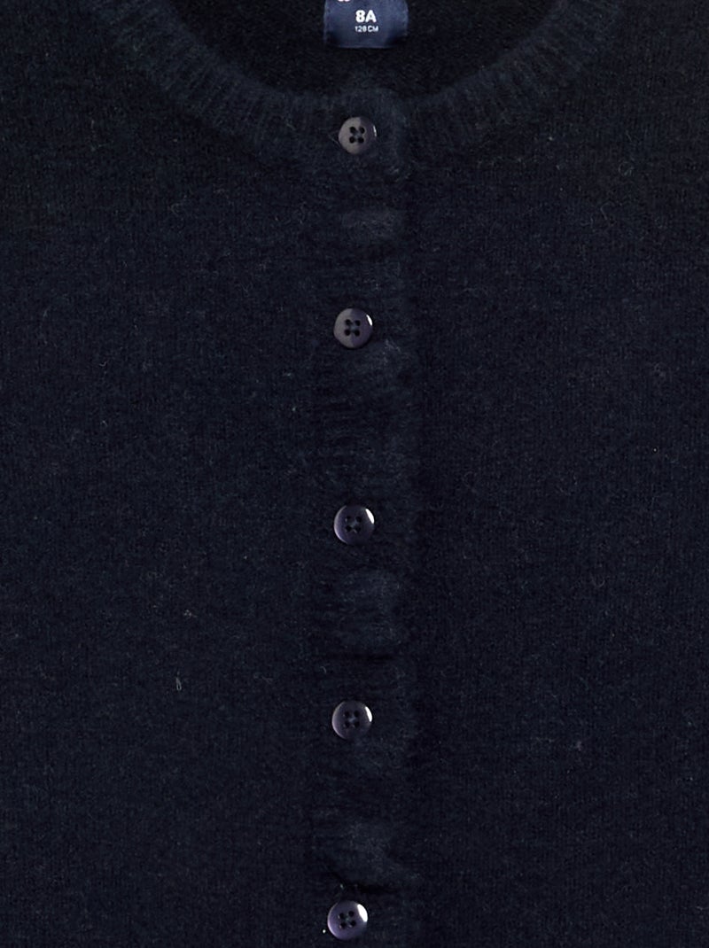 Vest met gerimpelde afwerkingen Blauw - Kiabi