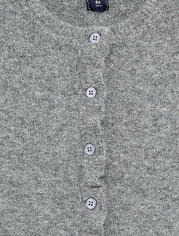 Vest met gerimpelde afwerkingen
