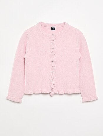 Vest met gerimpelde afwerkingen
