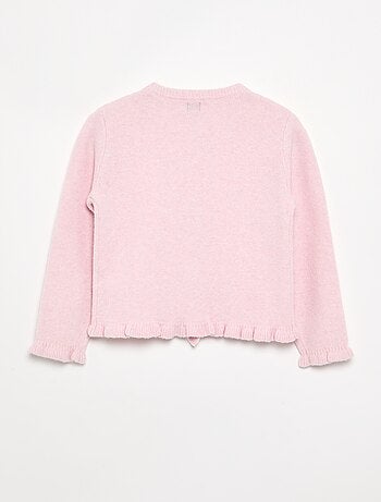 Vest met gerimpelde afwerkingen