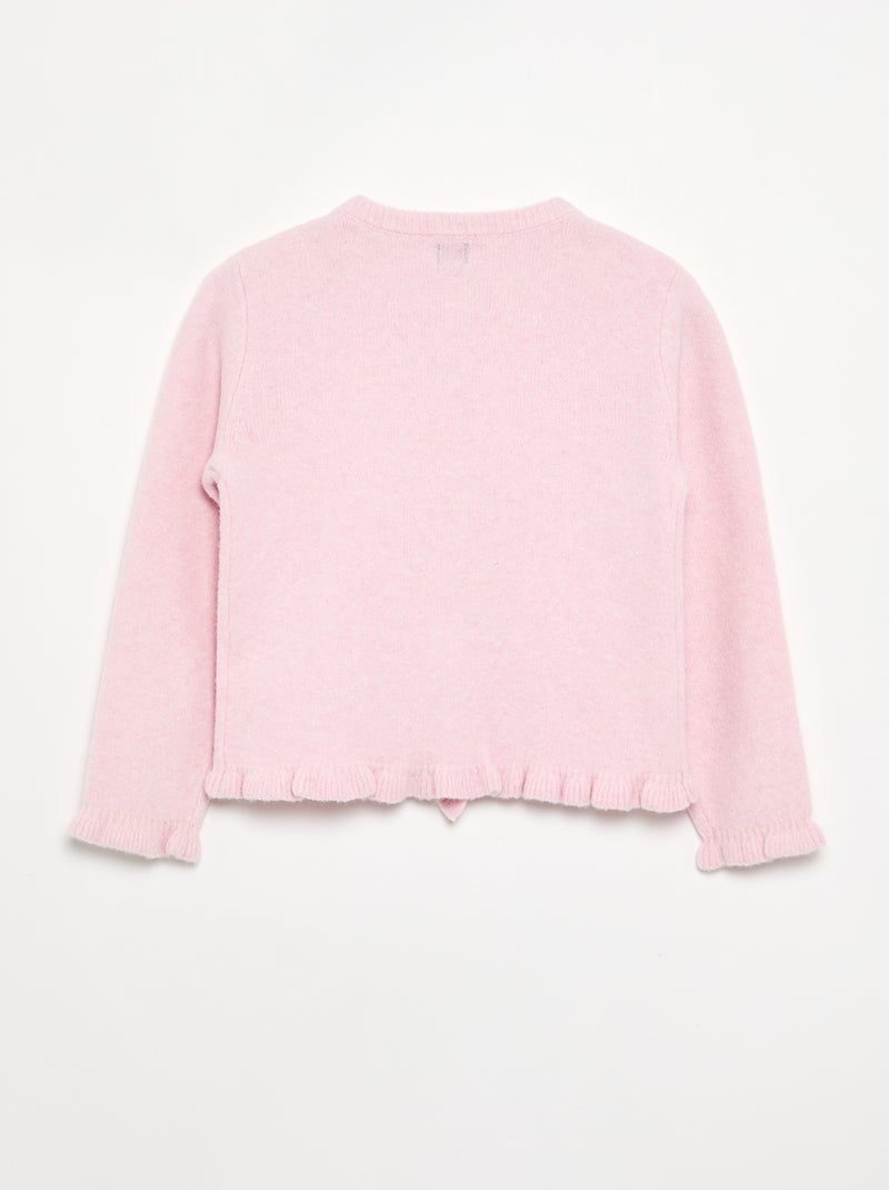 Vest met gerimpelde afwerkingen Rose - Kiabi