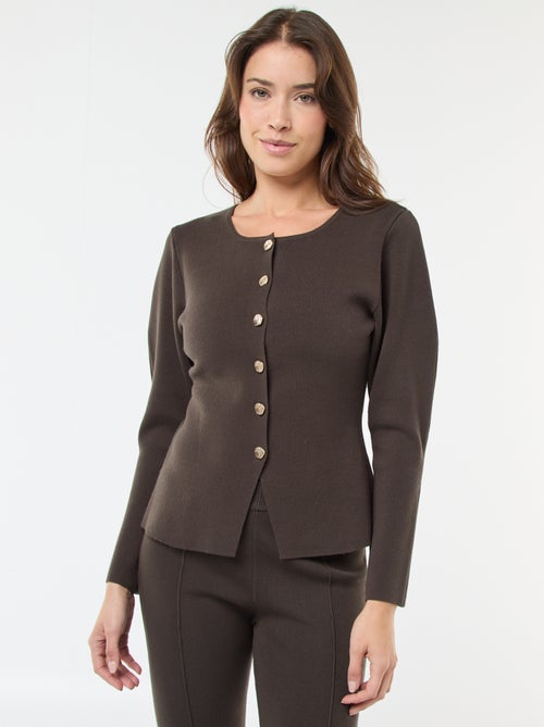 Vest met goudkleurige knopen - Kiabi