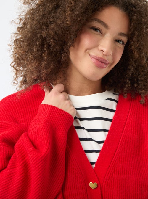 Vest met hartvormige knoopsluiting - Kiabi