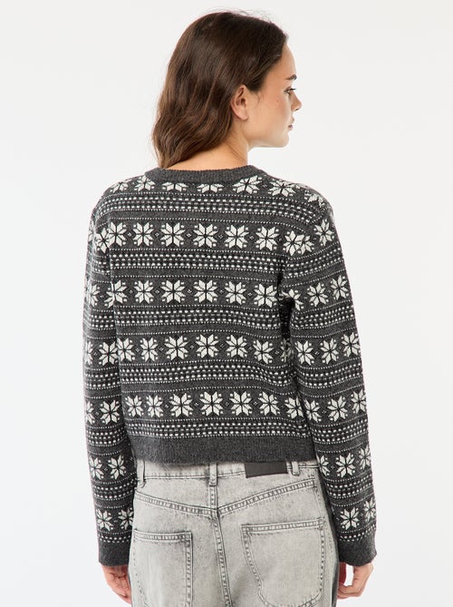 Vest met jacquardmotief - Kiabi