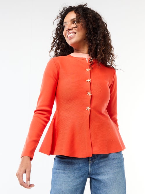 Vest met knopen met sterren - Kiabi