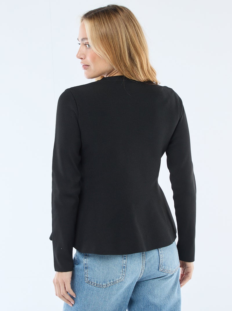 Vest met knopen met sterren Zwart - Kiabi