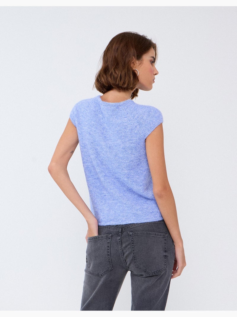 Vest met knopen, mo fashion Blauw - Kiabi