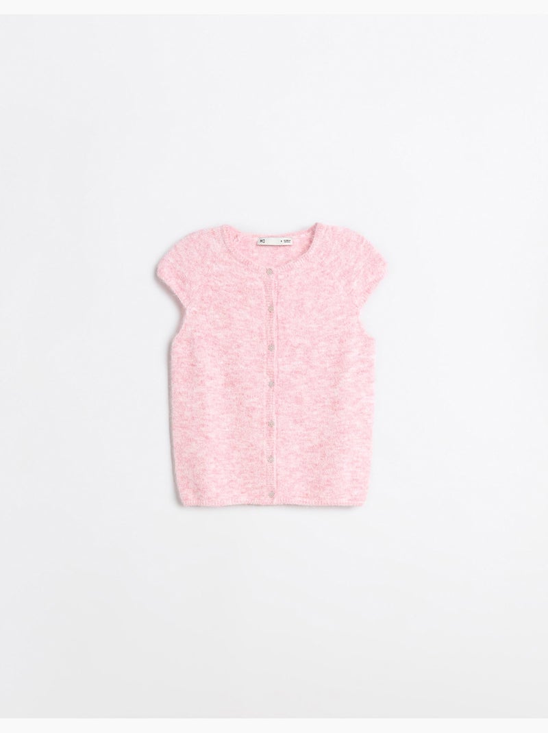 Vest met knopen, mo fashion Oranje - Kiabi
