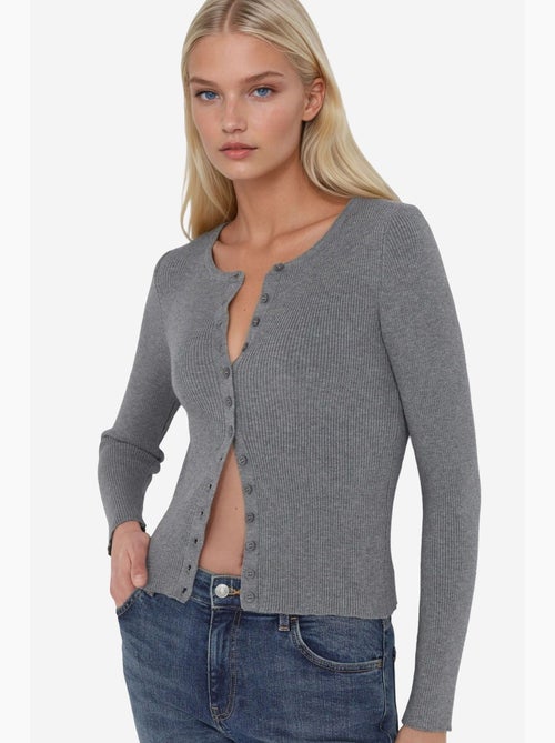 Vest met lange mouwen en knopen hiccup - Kiabi Vest met lange mouwen en knopen hiccup - Kiabi