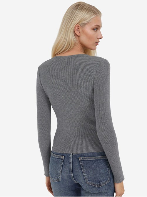 Vest met lange mouwen en knopen hiccup - Kiabi Vest met lange mouwen en knopen hiccup - Kiabi