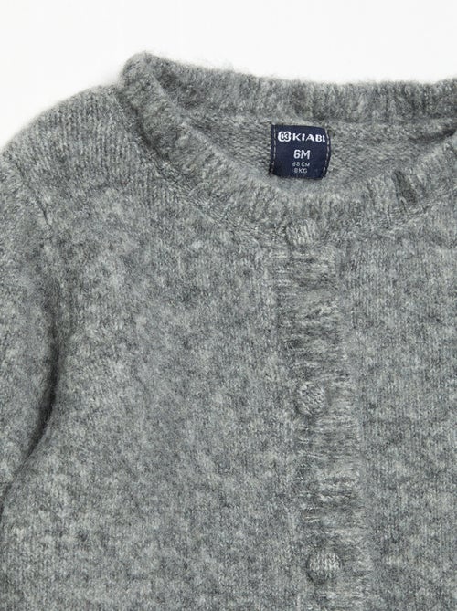 Vest met lange mouwen en ruches - Kiabi