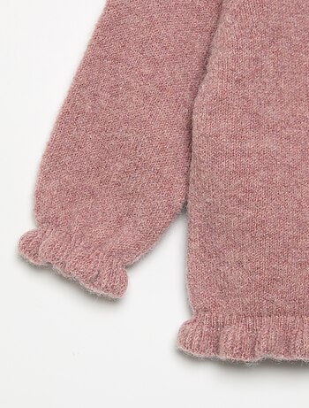 Vest met lange mouwen en ruches