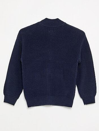 Vest met opstaande kraag en rits
