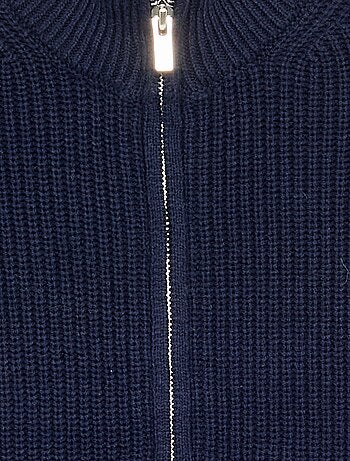 Vest met opstaande kraag en rits
