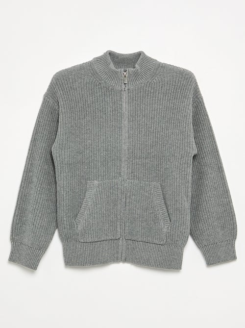 Vest met opstaande kraag en rits - Kiabi Vest met opstaande kraag en rits - Kiabi