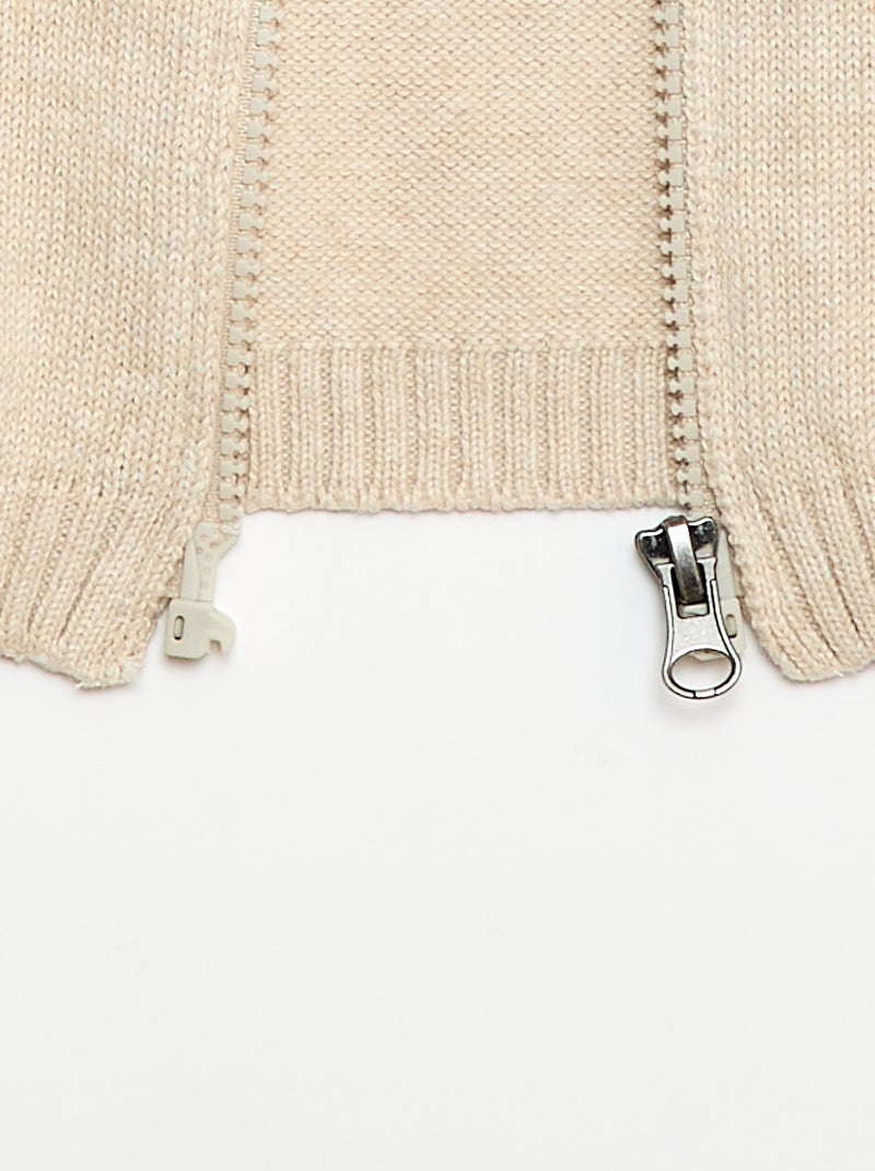 Vest met rits - So Easy BIEGE - Kiabi