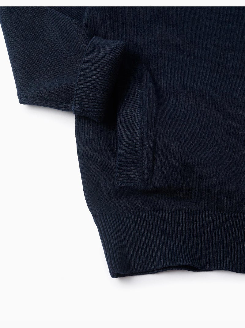Vest met rits Donkerblauw - Kiabi