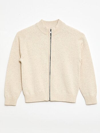 Vest met rits en opstaande kraag