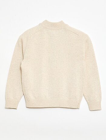 Vest met rits en opstaande kraag